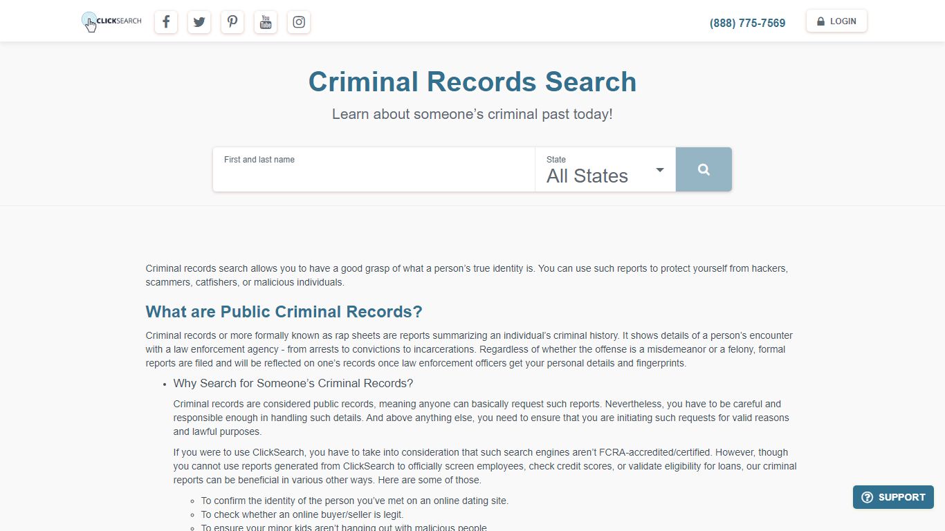 ClickSearch | Criminal Records Search